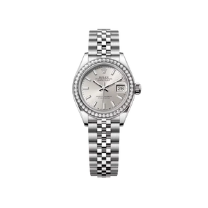 RL Lady-Datejust 28 Ref 279384RBR-0007 Oystersteel White Gold